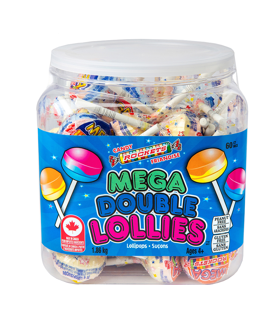 Rockets Mega Double Lollies Jar